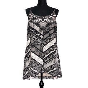 Cabi Monaco Lace Print Tunic Tank